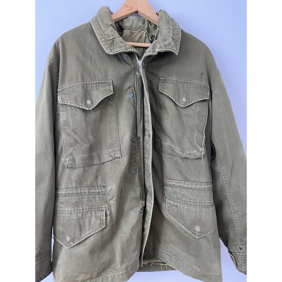 Vintage Field Jacket Coat Mens Med Short (Est.) US Military Vietnam War Era - Picture 9 of 16